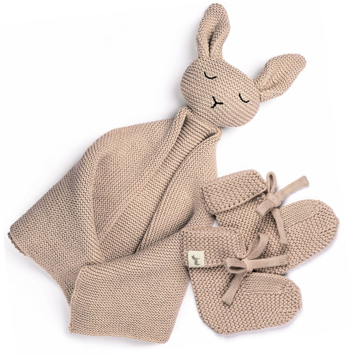 Baby Geschenkset "Hej Baby" Taupe