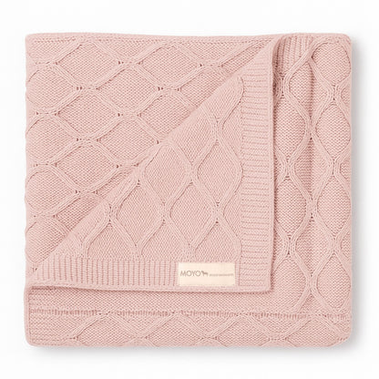 Babydecke Wellen-Struktur "Sanftes Rosenholz"