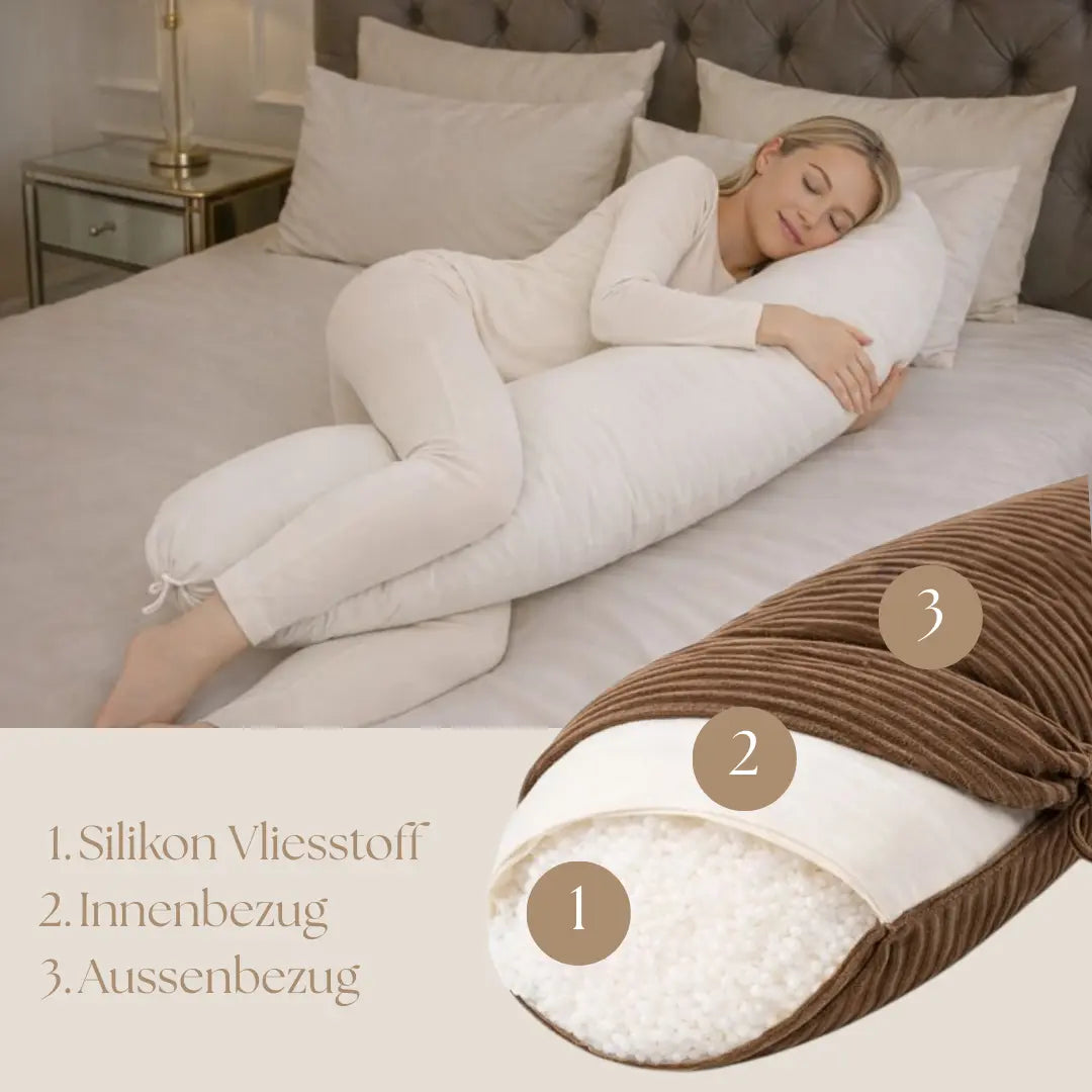 Stillkissen Cord XXL –  ergonomisch & stilvoll