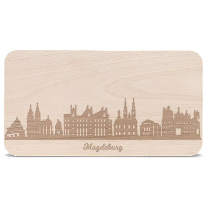 Frühstücksbrettchen Skyline Magdeburg