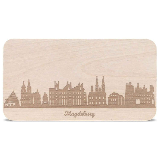Frühstücksbrettchen Skyline Magdeburg