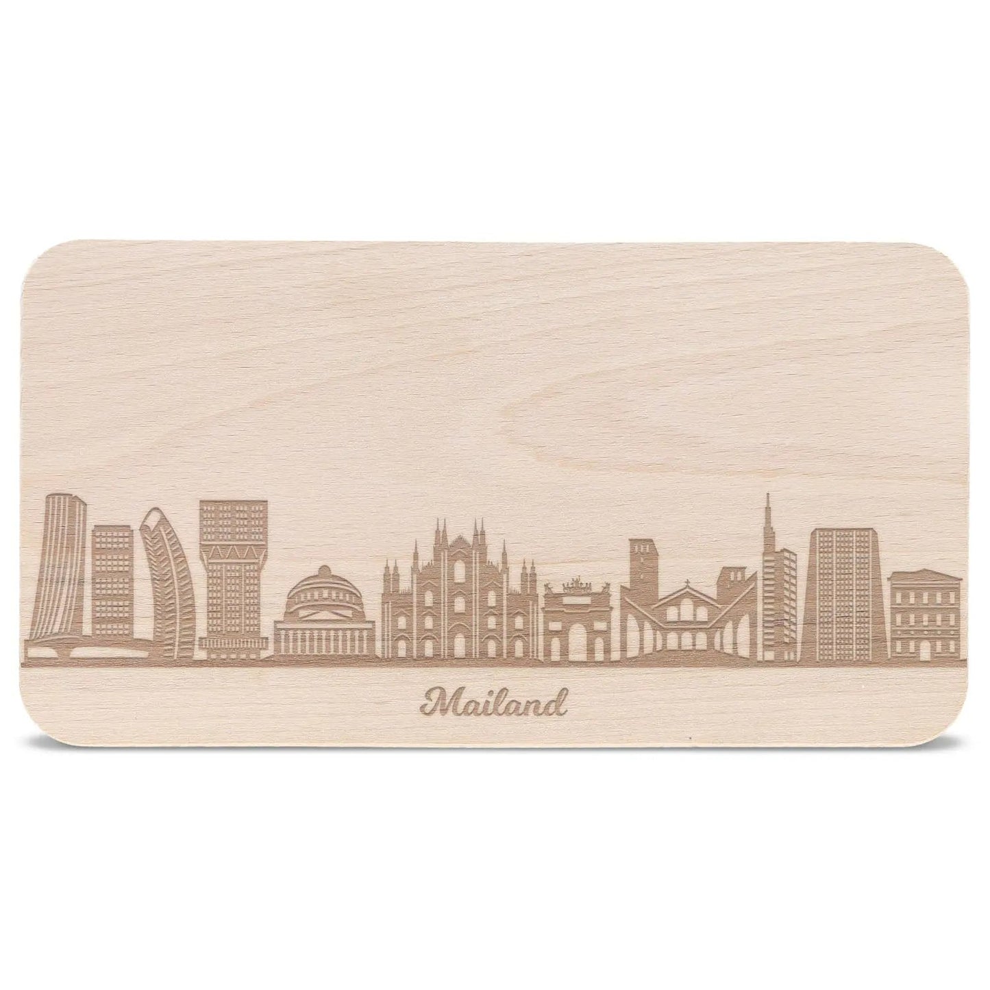 Frühstücksbrettchen Skyline Mailand