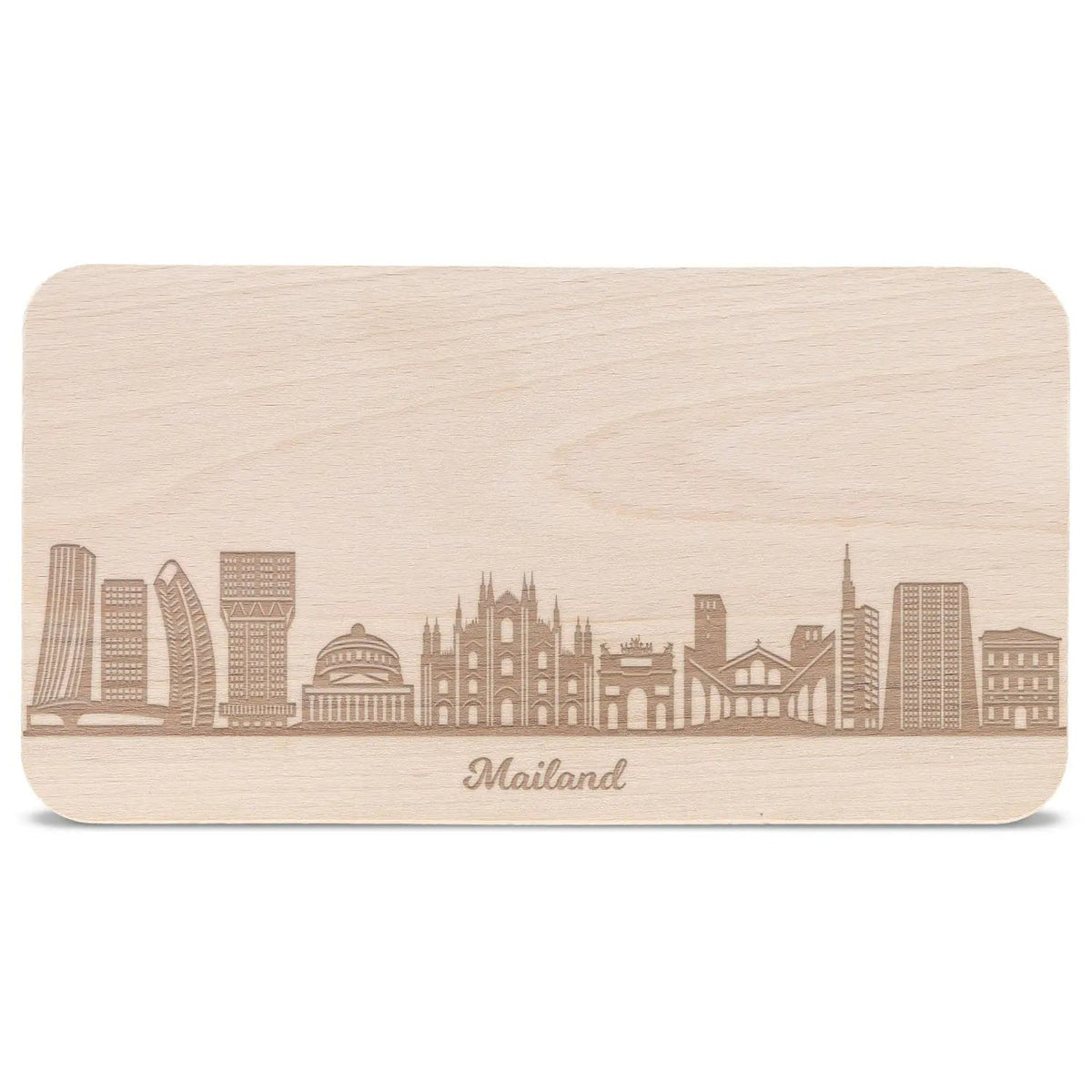 Frühstücksbrettchen Skyline Mailand
