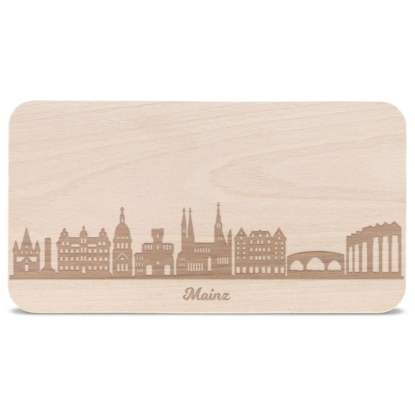 Frühstücksbrettchen Skyline Mainz