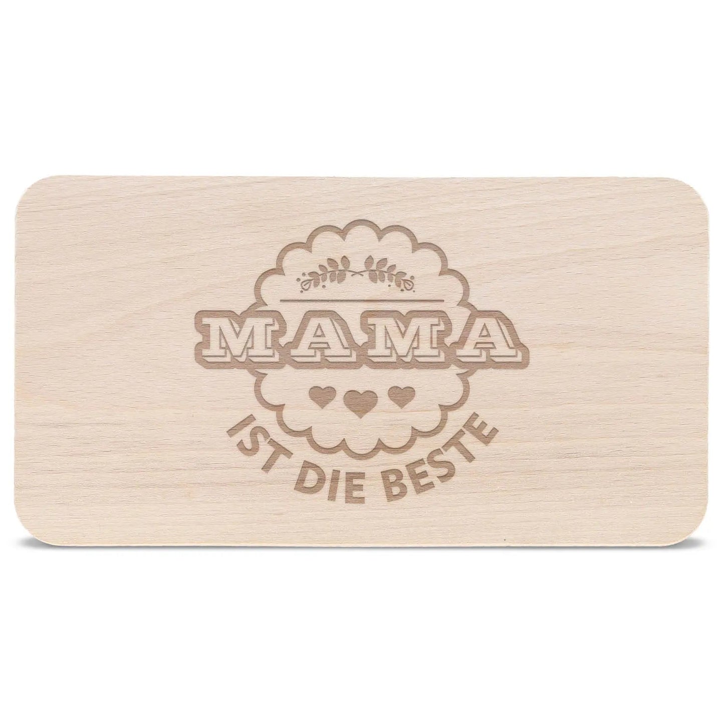 Schneidebrett Frühstücksbrettchen "Mama ist die Beste"