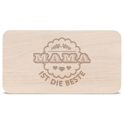 Schneidebrett Frühstücksbrettchen "Mama ist die Beste"