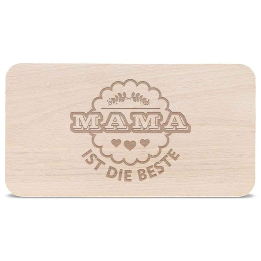 Schneidebrett Frühstücksbrettchen "Mama ist die Beste"