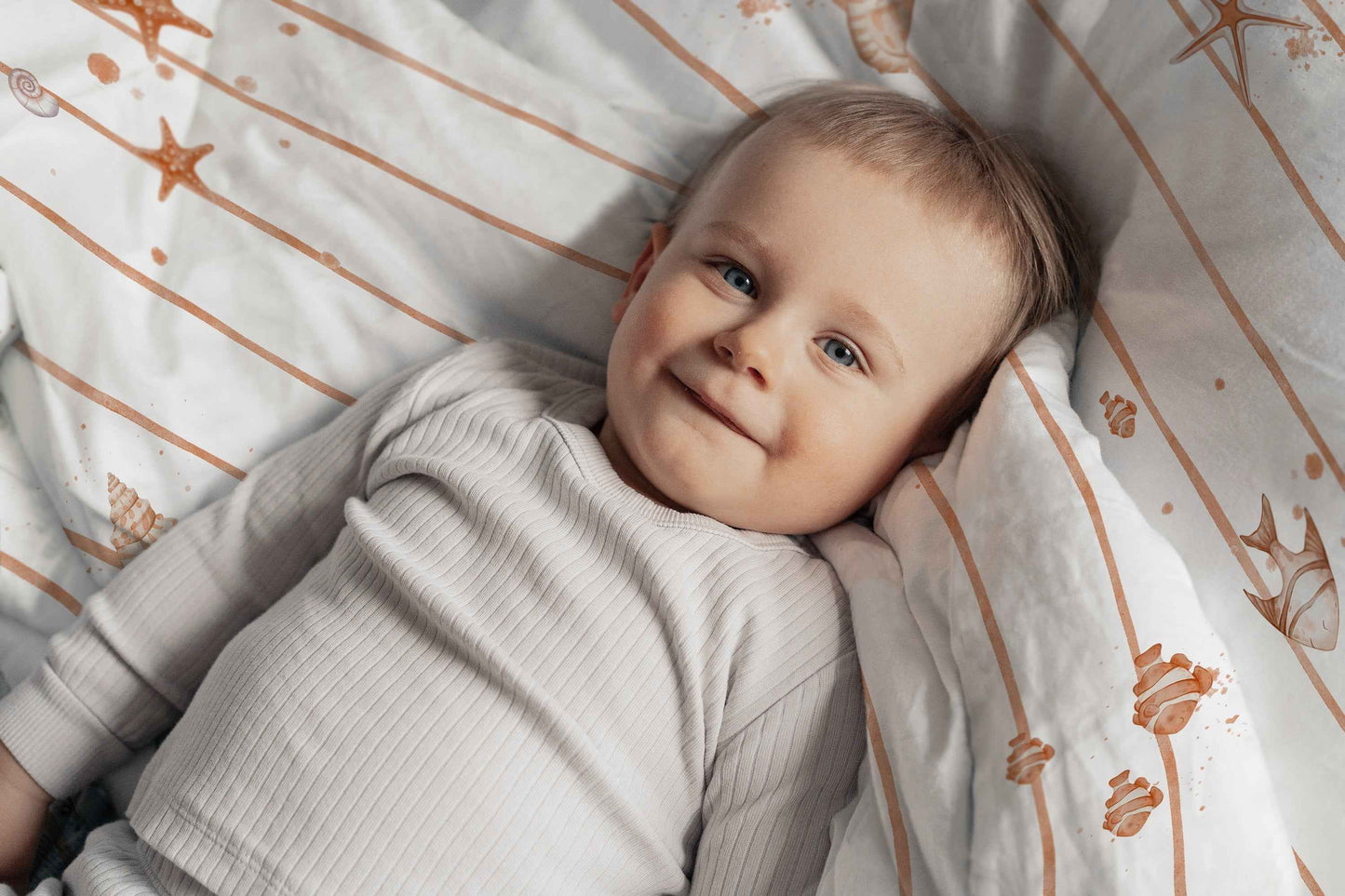 "Kleine Seesterne" Premium Kinderbettwäsche