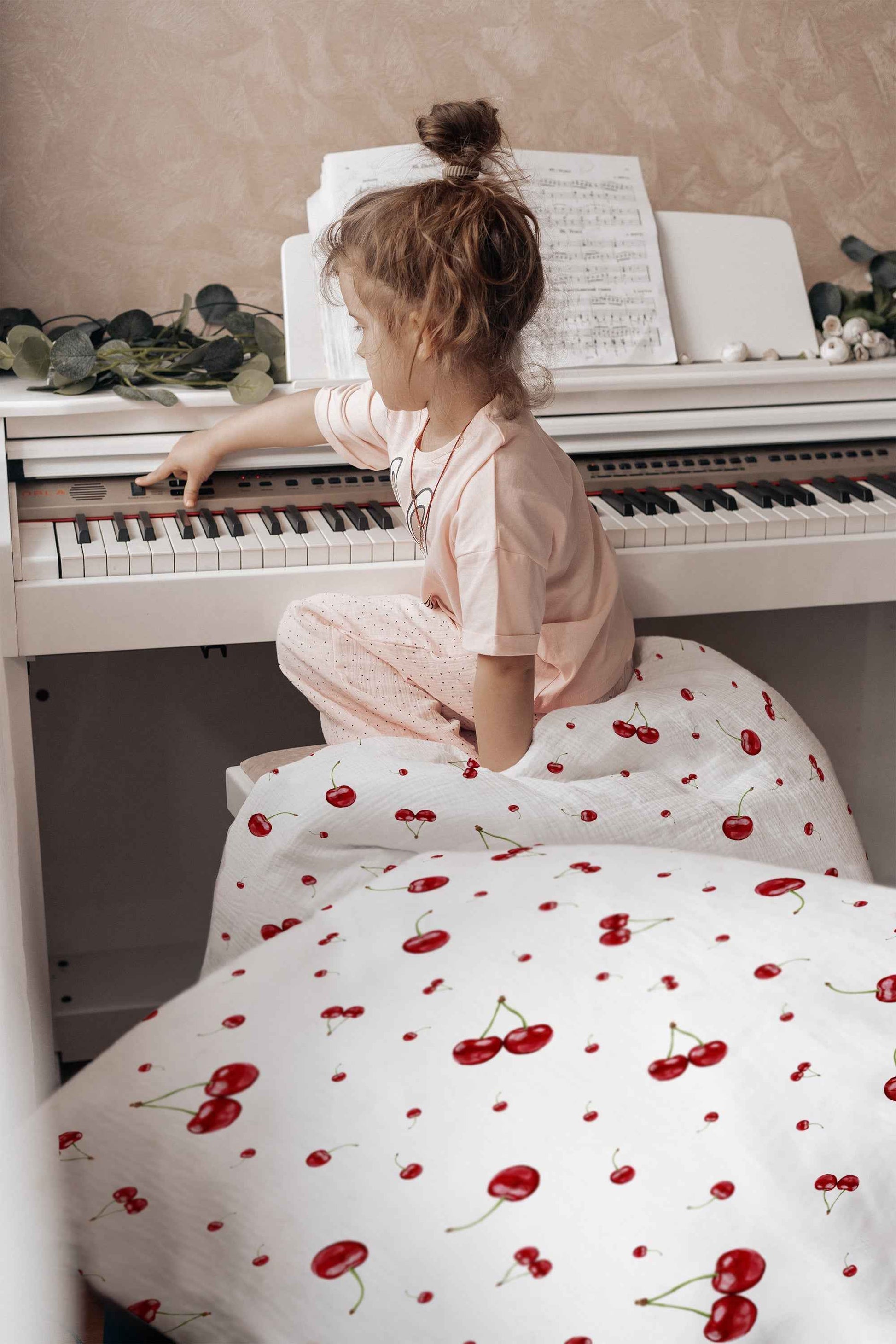"Kirschen" Premium Kinderbettwäsche
