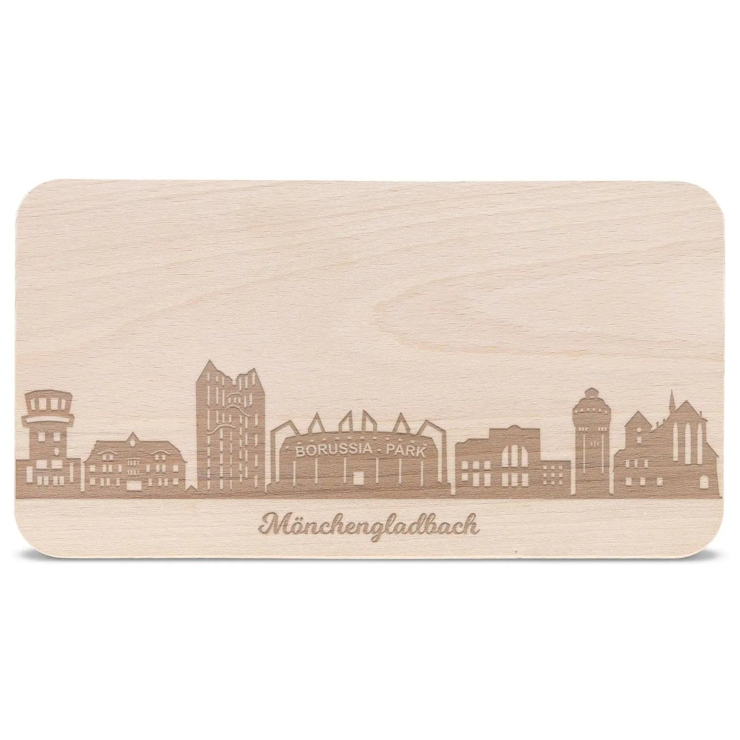 Frühstücksbrettchen Skyline Mönchengladbach