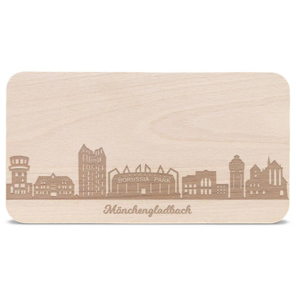 Frühstücksbrettchen Skyline Mönchengladbach