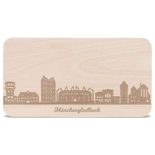 Frühstücksbrettchen Skyline Mönchengladbach