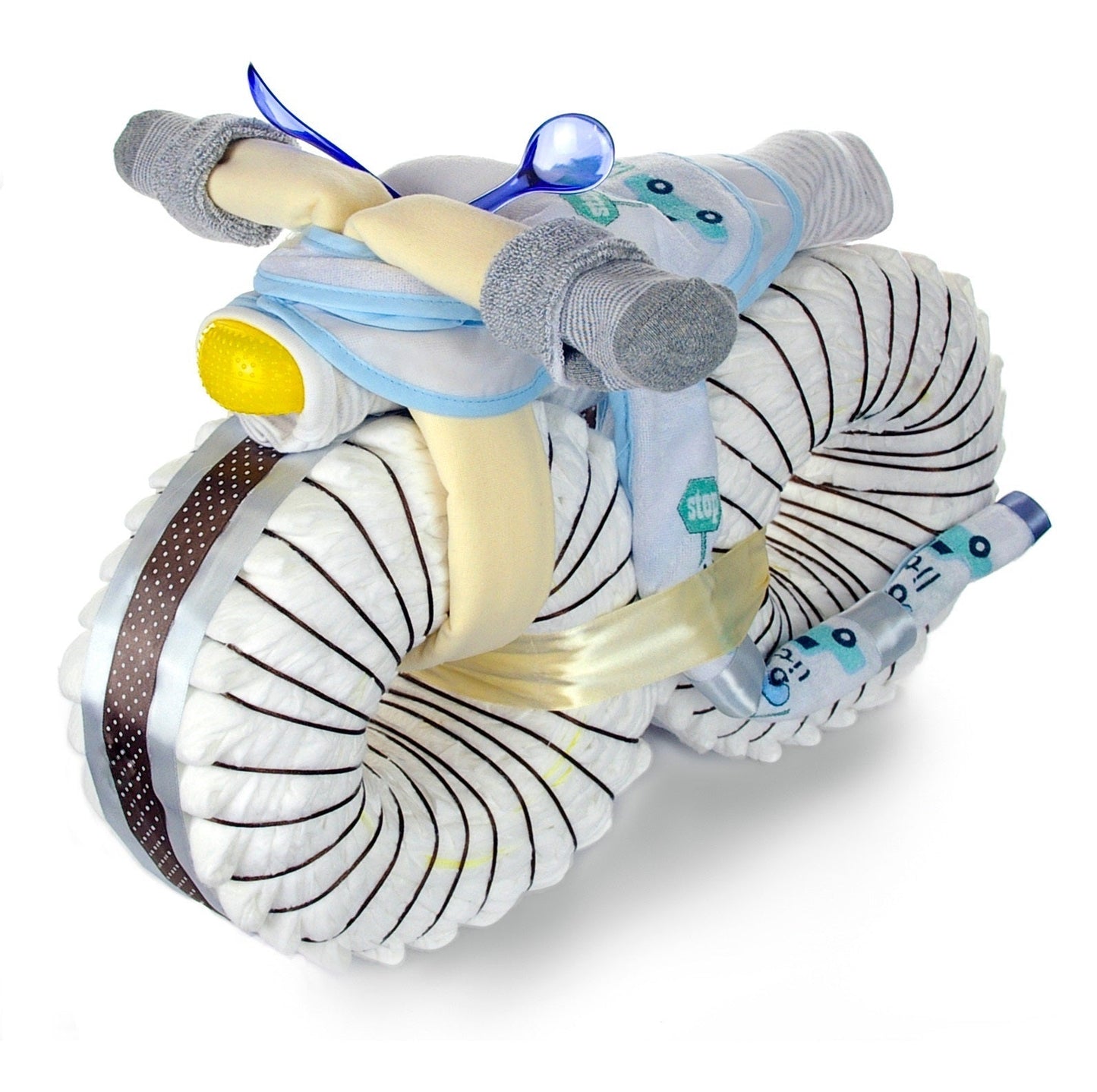 XXL Windeltorte Windelmotorrad | 67-teilig