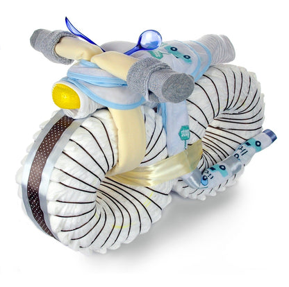 XXL Windeltorte Windelmotorrad | 67-teilig