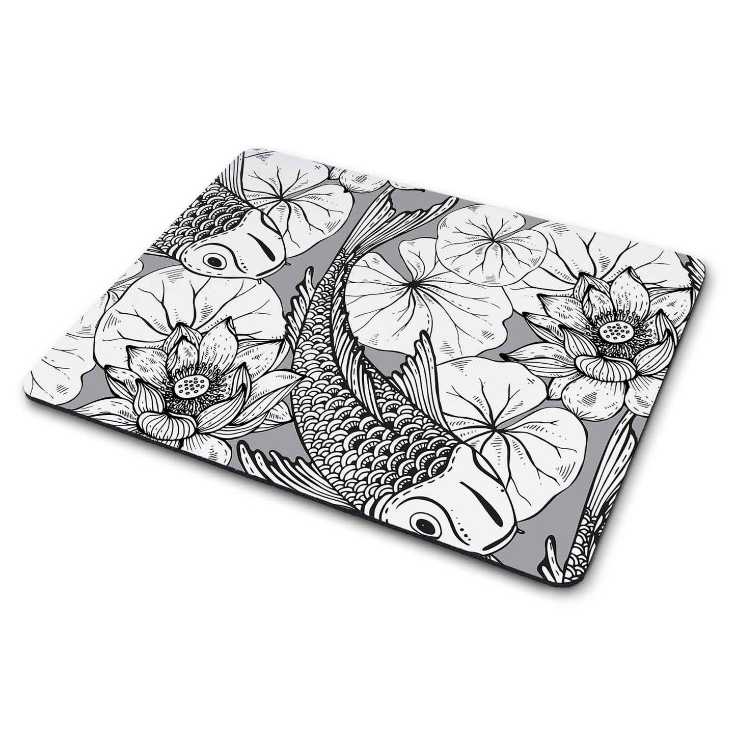 Bedrucktes Mousepad im Koi Design