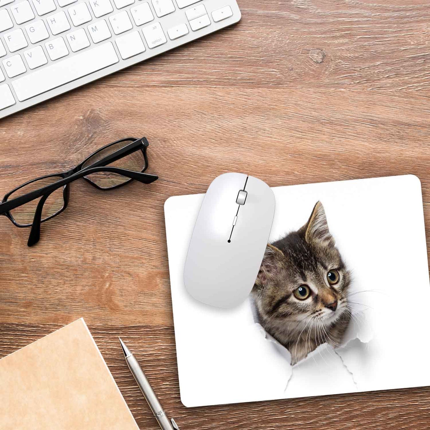 Bedrucktes Mousepad im Katzen Design