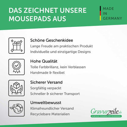 Bedrucktes Mousepad im Metall Design