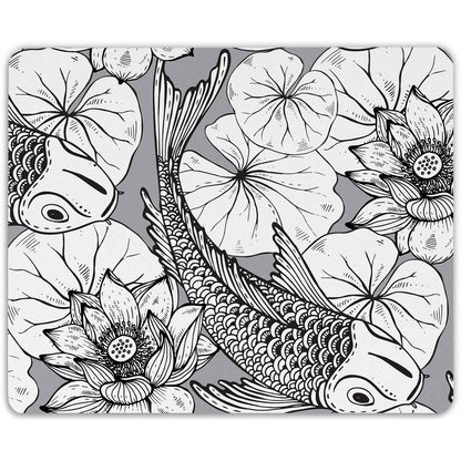 Bedrucktes Mousepad im Koi Design