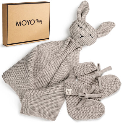 Baby Geschenkset "Hej Baby" Grau
