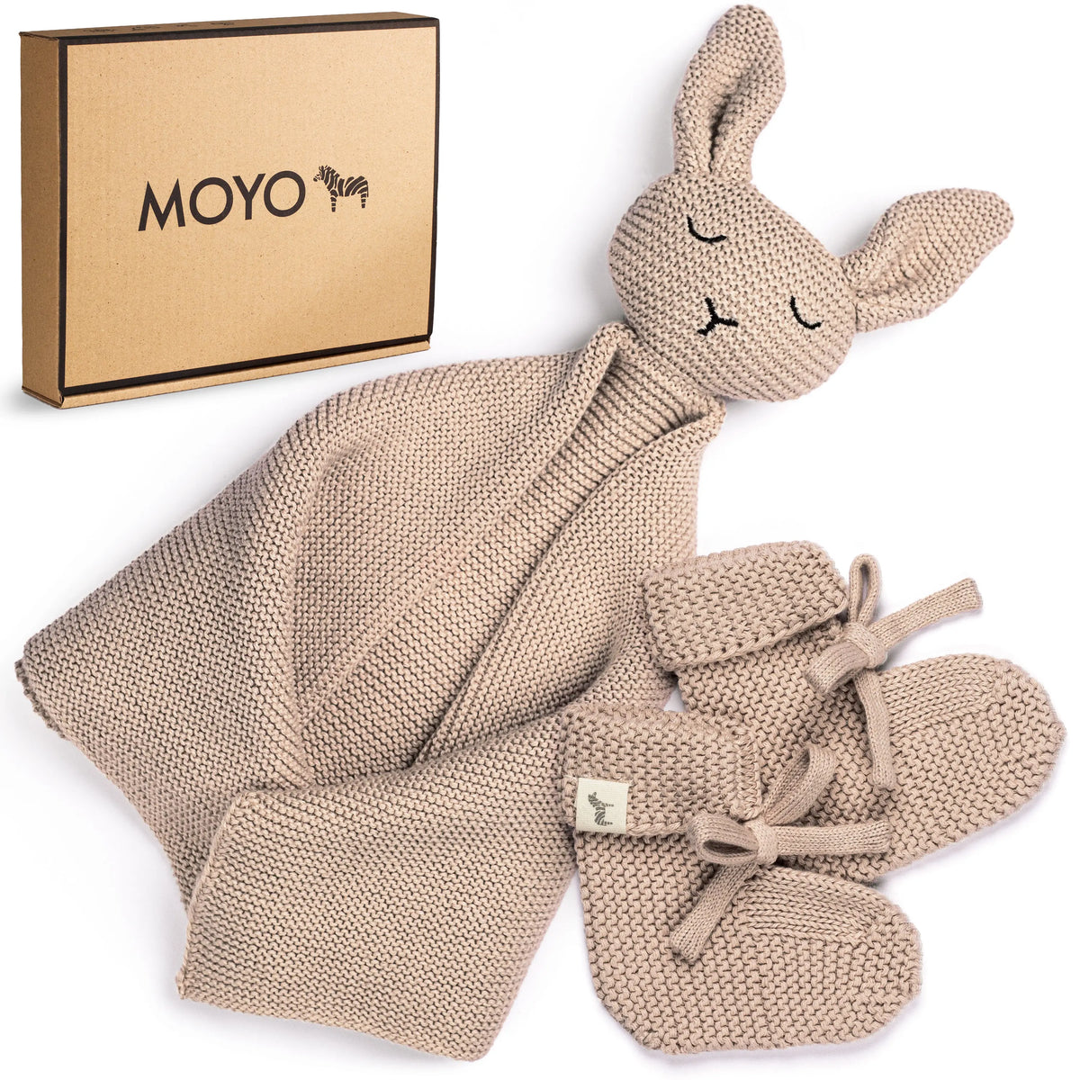 Baby Geschenkset "Hej Baby" Taupe