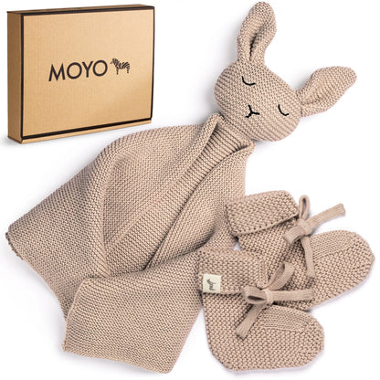Baby Geschenkset "Hej Baby" Taupe