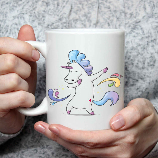 Bedruckte Tasse mit Motiv Einhorn