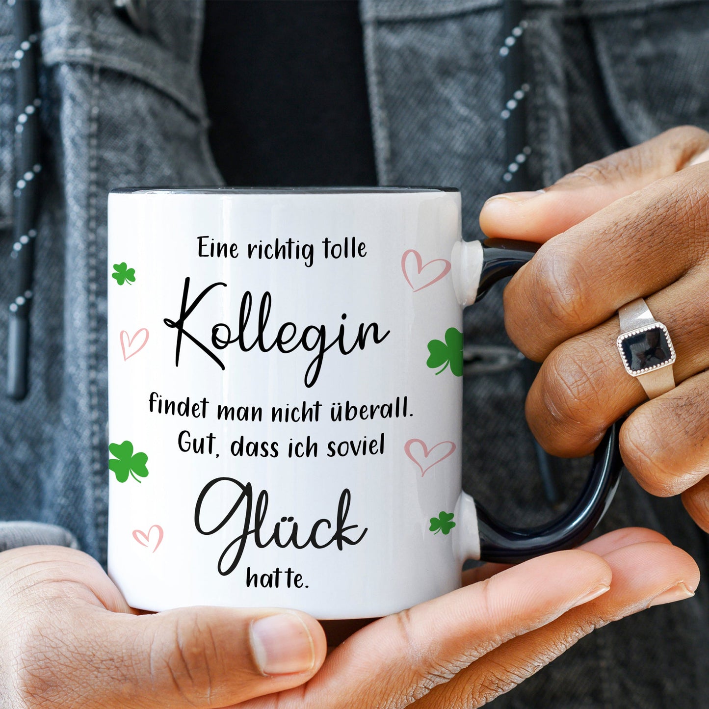 Bedruckte Tasse mit Spruch Tolle Kollegin
