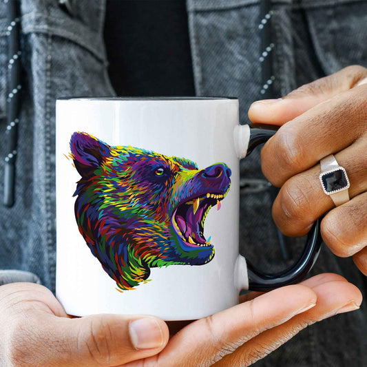 Bedruckte Tasse Bunter Bär