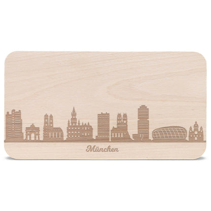 Frühstücksbrettchen Skyline München