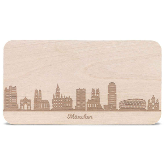 Frühstücksbrettchen Skyline München