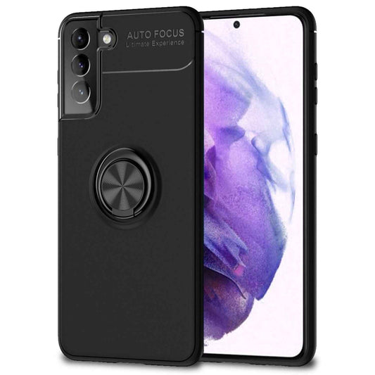 NALIA Ringhülle für Samsung Galaxy S21 Plus – Ring-Ständer 360° & für Magnet-Halter – GRIP360 (Mattiertes Silikon Case) – Marke aus Berlin