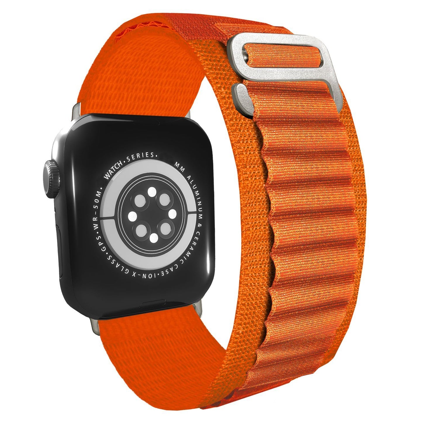 NALIA Smart Watch Armband Alpine Loop Style kompatibel mit Apple Watch Armband Ultra/SE & Series 8/7/6/5/4/3/2/1, 38/40/41mm, G-Haken iWatch Outdoor Uhr Band, Nylon