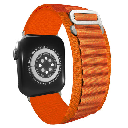 NALIA Smart Watch Armband Alpine Loop Style kompatibel mit Apple Watch Armband Ultra/SE & Series 8/7/6/5/4/3/2/1, 38/40/41mm, G-Haken iWatch Outdoor Uhr Band, Nylon