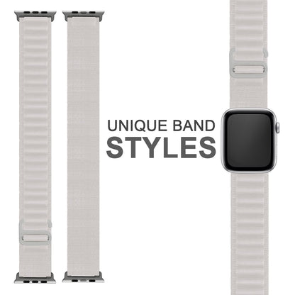 NALIA Smart Watch Armband Alpine Loop Style kompatibel mit Apple Watch Armband Ultra/SE & Series 8/7/6/5/4/3/2/1, 38/40/41mm, G-Haken iWatch Outdoor Uhr Band, Nylon
