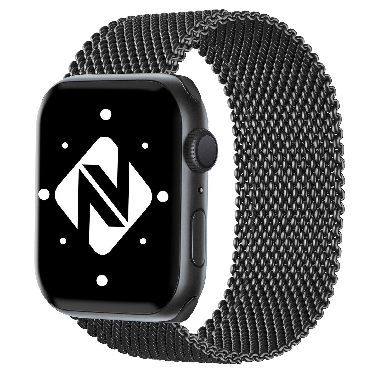 NALIA Milanaise Edelstahl Smart Watch Armband kompatibel mit Apple Watch Armband SE & Series 8/7/6/5/4/3/2/1, 38mm 40mm 41mm, iWatch-Band Magnet-Verschluss, Metall