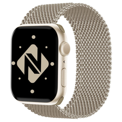 NALIA Milanaise Edelstahl Smart Watch Armband kompatibel mit Apple Watch Armband SE & Series 8/7/6/5/4/3/2/1, 38mm 40mm 41mm, iWatch-Band Magnet-Verschluss, Metall