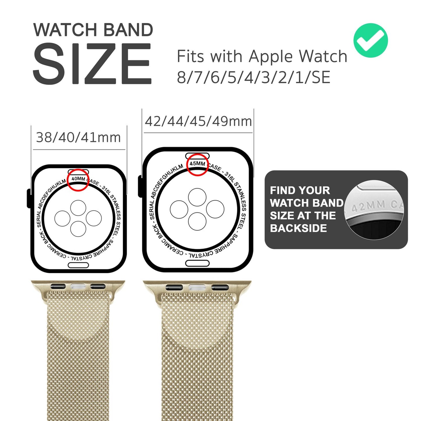 NALIA Milanaise Edelstahl Smart Watch Armband kompatibel mit Apple Watch Armband SE & Series 8/7/6/5/4/3/2/1, 38mm 40mm 41mm, iWatch-Band Magnet-Verschluss, Metall