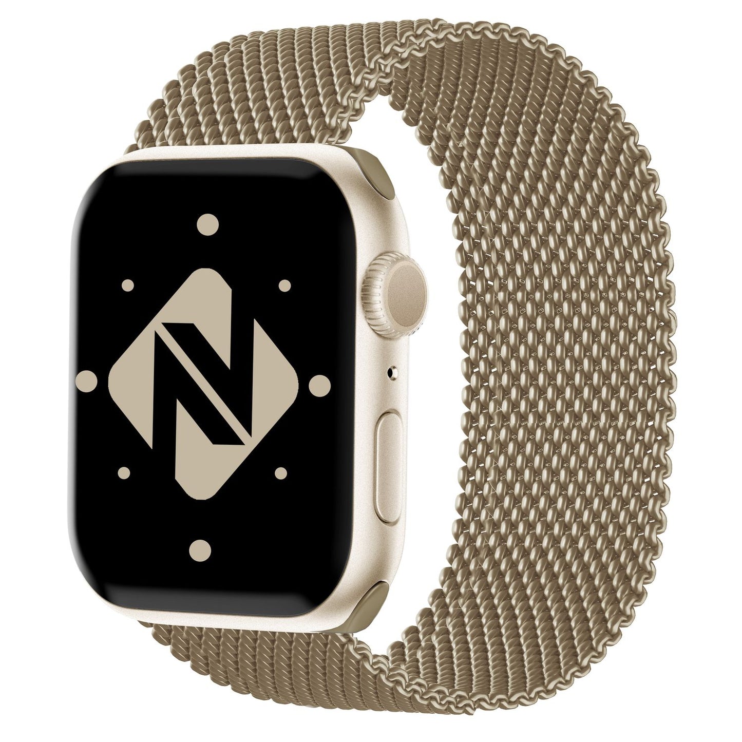 NALIA Milanaise Edelstahl Smart Watch Armband kompatibel mit Apple Watch Armband Ultra/SE & Series 8/7/6/5/4/3/2/1, 42mm 44mm 45mm 49mm, iWatch-Band Magnet-Verschluss, Metall