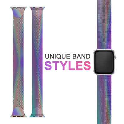 NALIA Milanaise Edelstahl Smart Watch Armband kompatibel mit Apple Watch Armband Ultra/SE & Series 8/7/6/5/4/3/2/1, 42mm 44mm 45mm 49mm, iWatch-Band Magnet-Verschluss, Metall