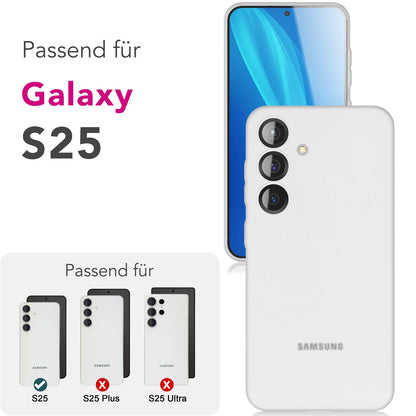 NALIA Ultra Slim Hardcase für Samsung Galaxy S25 – Matt & 0.3mm Dünn – PHANTOM (Dünnes Cover & Kamera-Vollschutz) – Marke aus Berlin