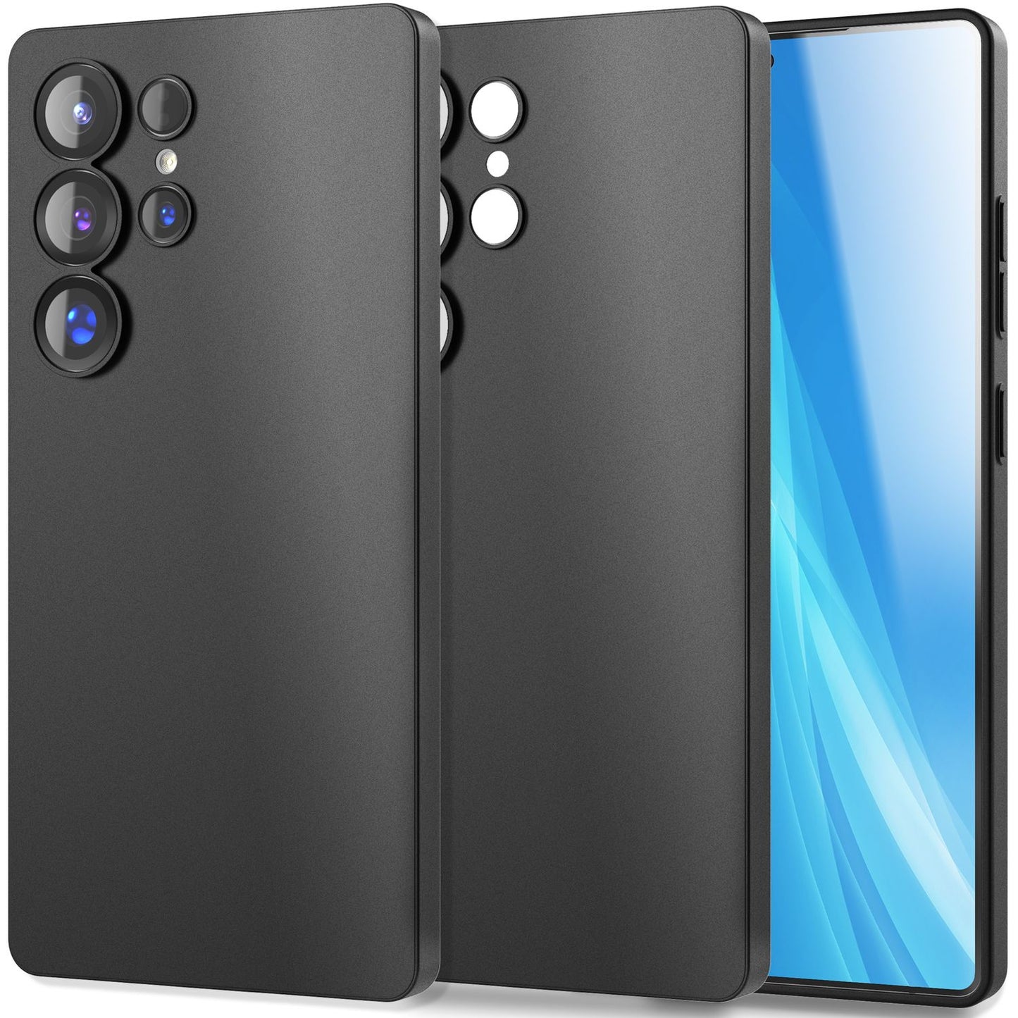 NALIA Ultra Slim Hardcase für Samsung Galaxy S25 Ultra – Matt & 0.3mm Dünn – PHANTOM (Dünnes Cover & Kamera-Vollschutz) – Marke aus Berlin