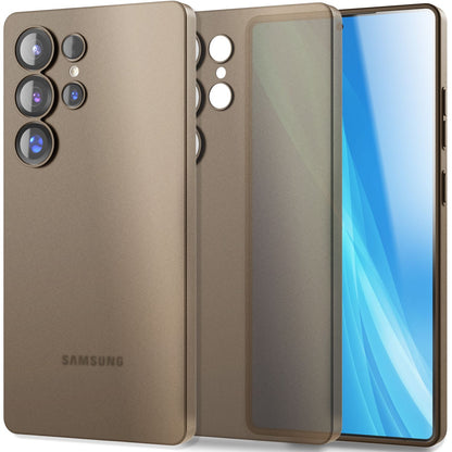 NALIA Ultra Slim Hardcase für Samsung Galaxy S25 Ultra – Matt & 0.3mm Dünn – PHANTOM (Dünnes Cover & Kamera-Vollschutz) – Marke aus Berlin