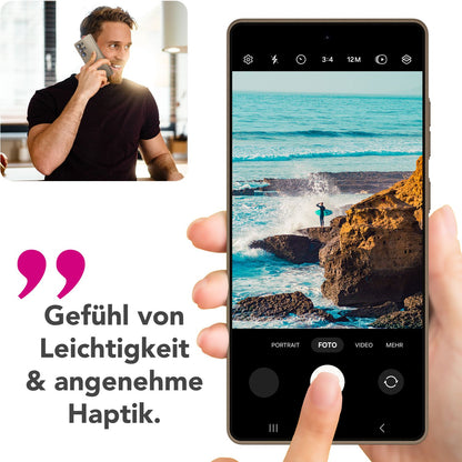 NALIA Ultra Slim Hardcase für Samsung Galaxy S25 Ultra – Matt & 0.3mm Dünn – PHANTOM (Dünnes Cover & Kamera-Vollschutz) – Marke aus Berlin