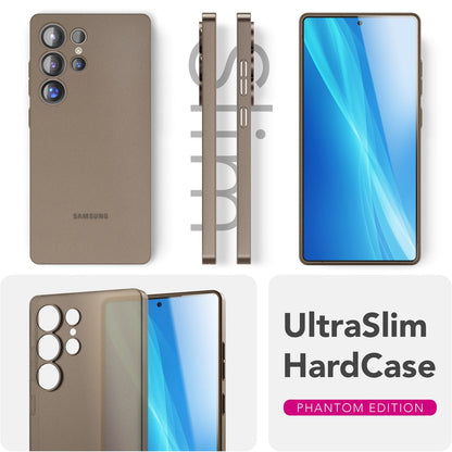 NALIA Ultra Slim Hardcase für Samsung Galaxy S25 Ultra – Matt & 0.3mm Dünn – PHANTOM (Dünnes Cover & Kamera-Vollschutz) – Marke aus Berlin