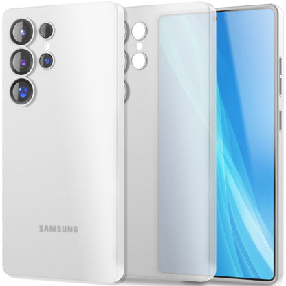 NALIA Ultra Slim Hardcase für Samsung Galaxy S25 Ultra – Matt & 0.3mm Dünn – PHANTOM (Dünnes Cover & Kamera-Vollschutz) – Marke aus Berlin