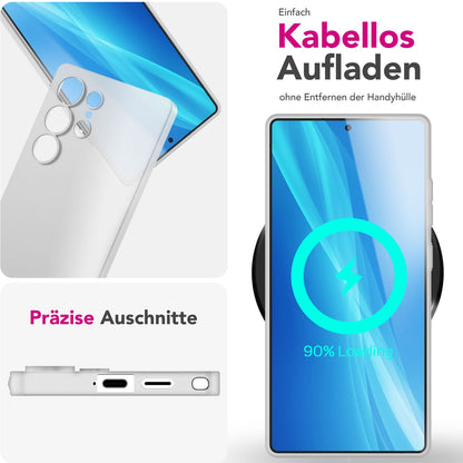 NALIA Ultra Slim Hardcase für Samsung Galaxy S25 Ultra – Matt & 0.3mm Dünn – PHANTOM (Dünnes Cover & Kamera-Vollschutz) – Marke aus Berlin