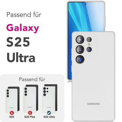 NALIA Ultra Slim Hardcase für Samsung Galaxy S25 Ultra – Matt & 0.3mm Dünn – PHANTOM (Dünnes Cover & Kamera-Vollschutz) – Marke aus Berlin