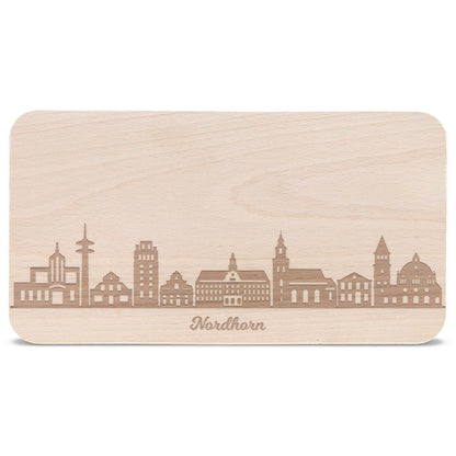 Frühstücksbrettchen Skyline Nordhorn