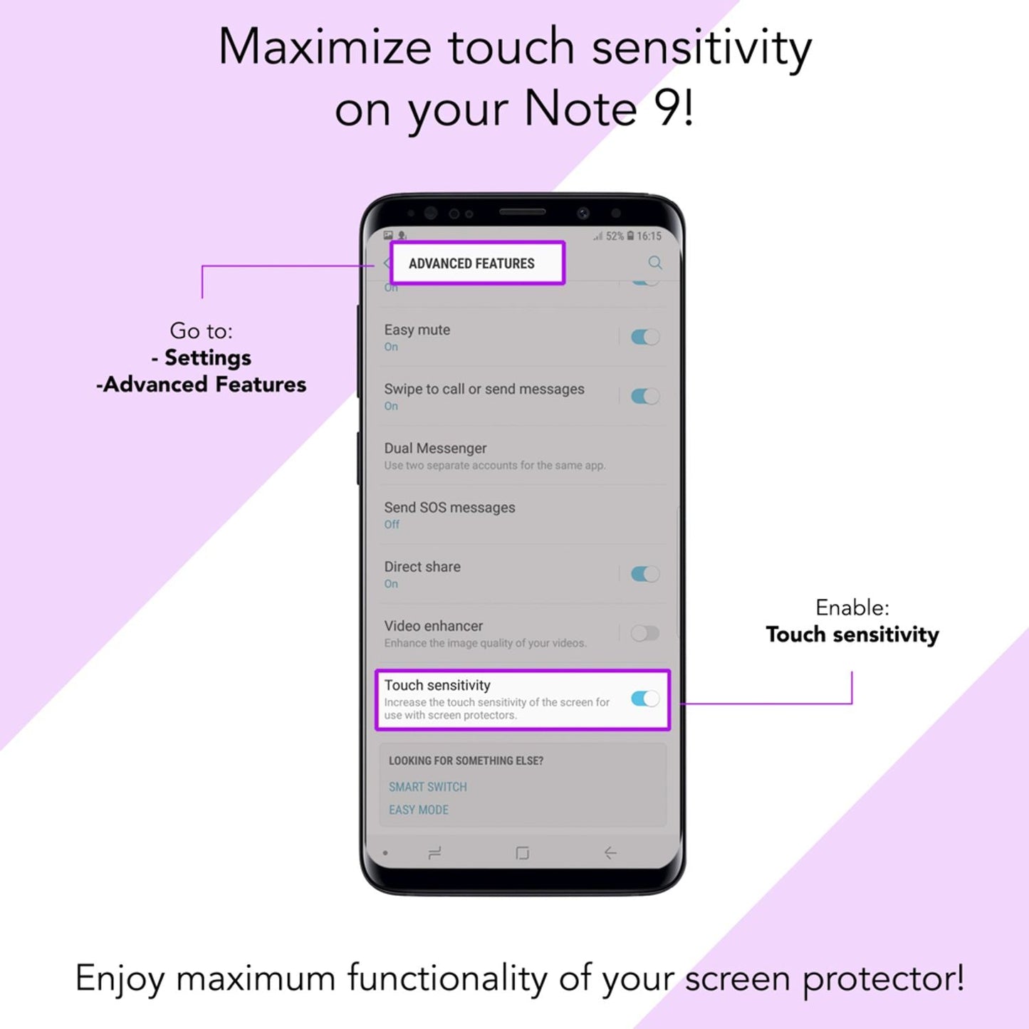 NALIA Sicht-Schutzglas kompatibel mit Samsung Galaxy Note 9, Anti Spy Blick-Schutz Glas Privacy Filter Full-Cover 9H Displayschutz-Folie, Phone Screen Protector Volle Bildschirm Display-Abdeckung