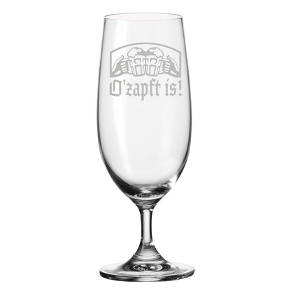 Leonardo Bierglas mit Gravur "O'zapft is!"